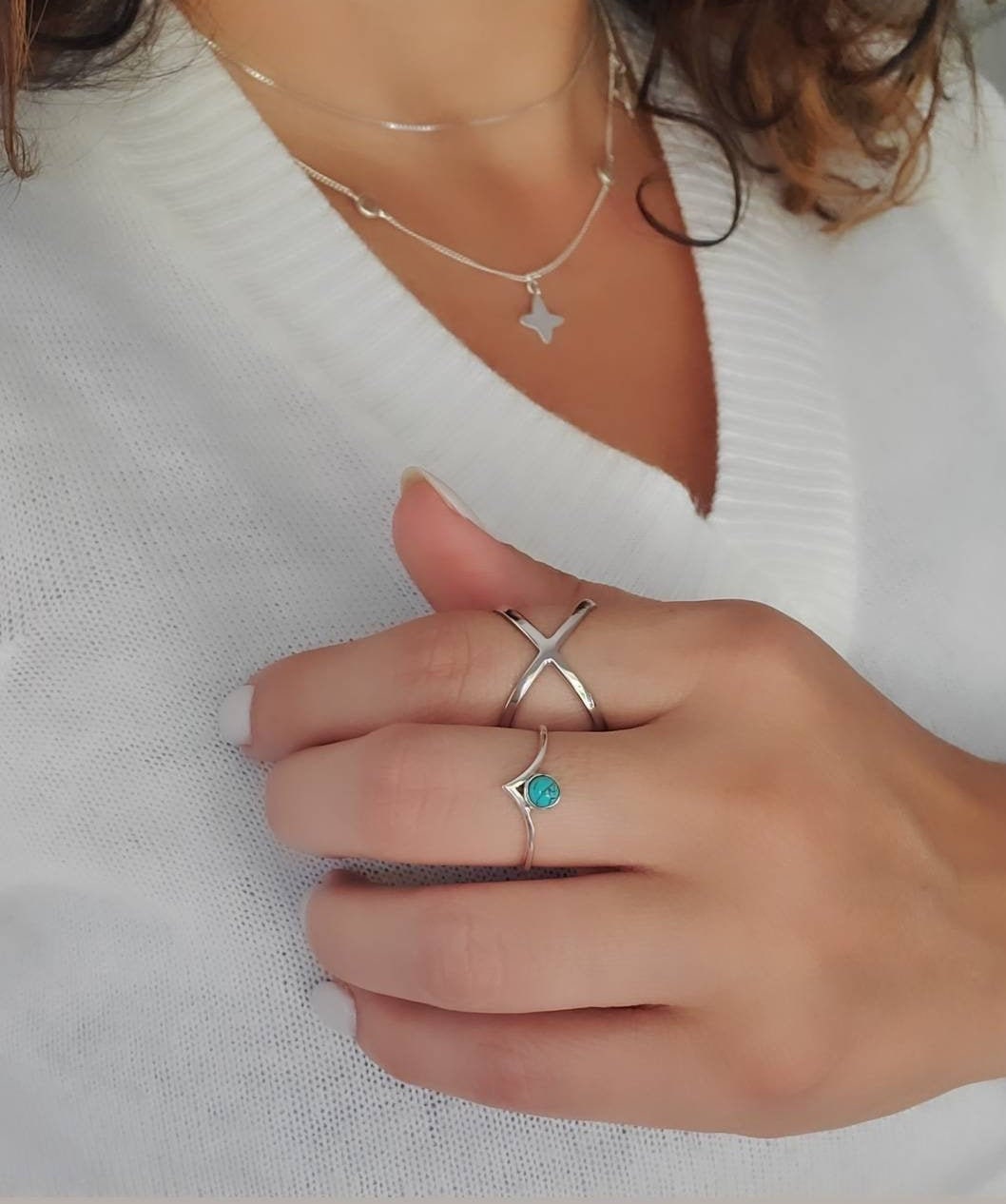 Turquoise Bohemian, Boho chic Ring