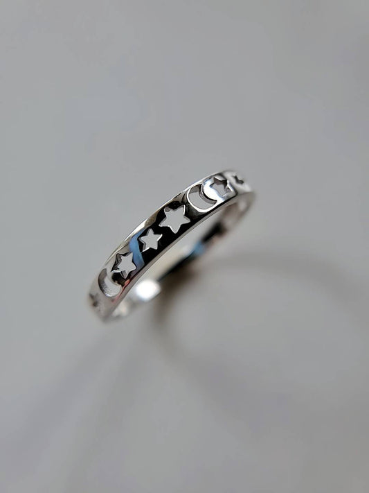Moon Star Celestial Ring