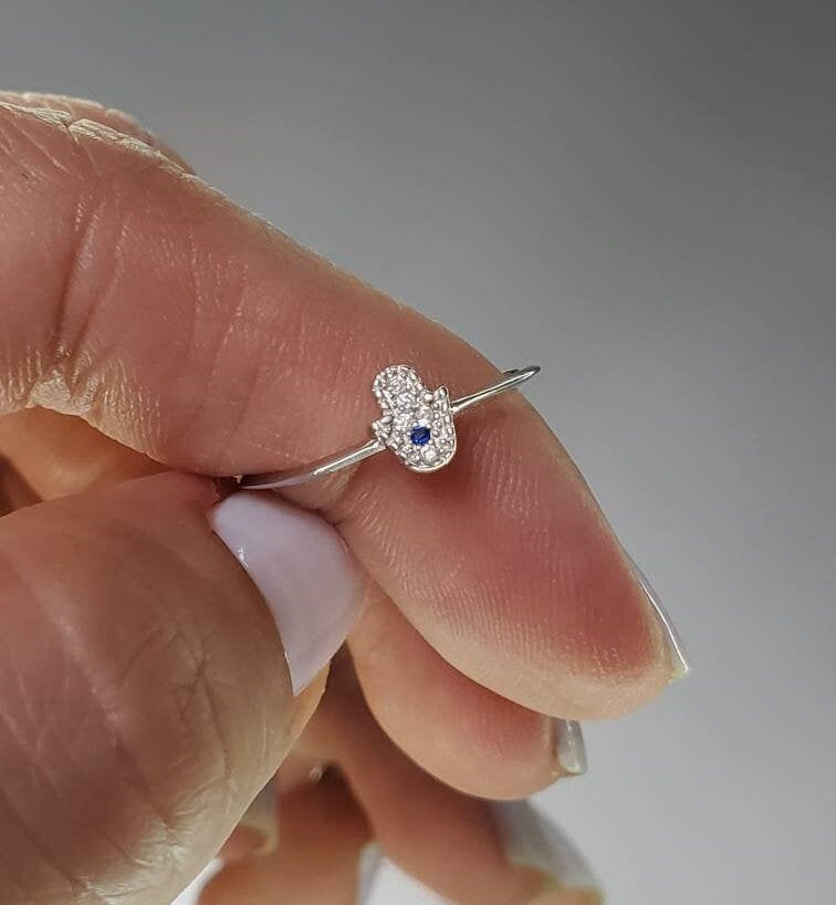 Thin Hand Ring – Sterling Silver