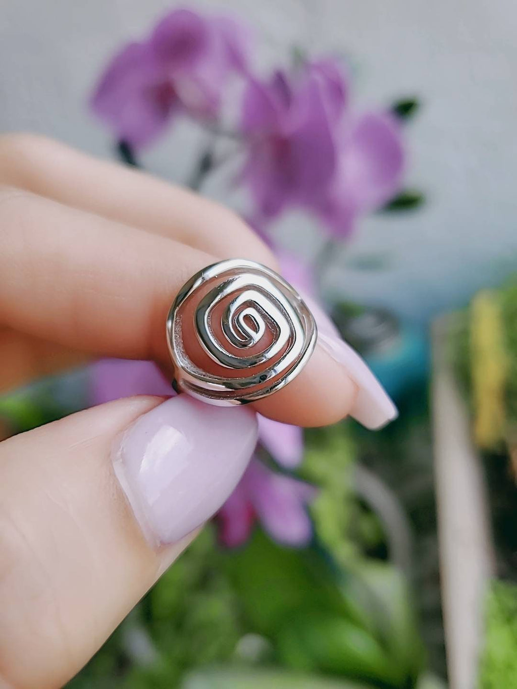 Spiral Ring – Sterling Silver