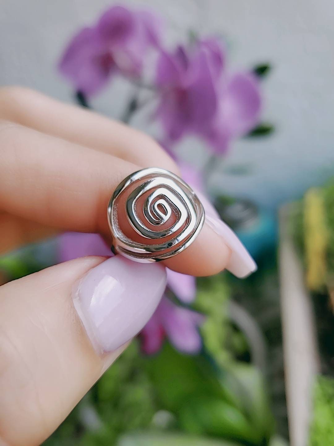 Spiral Ring – Sterling Silver