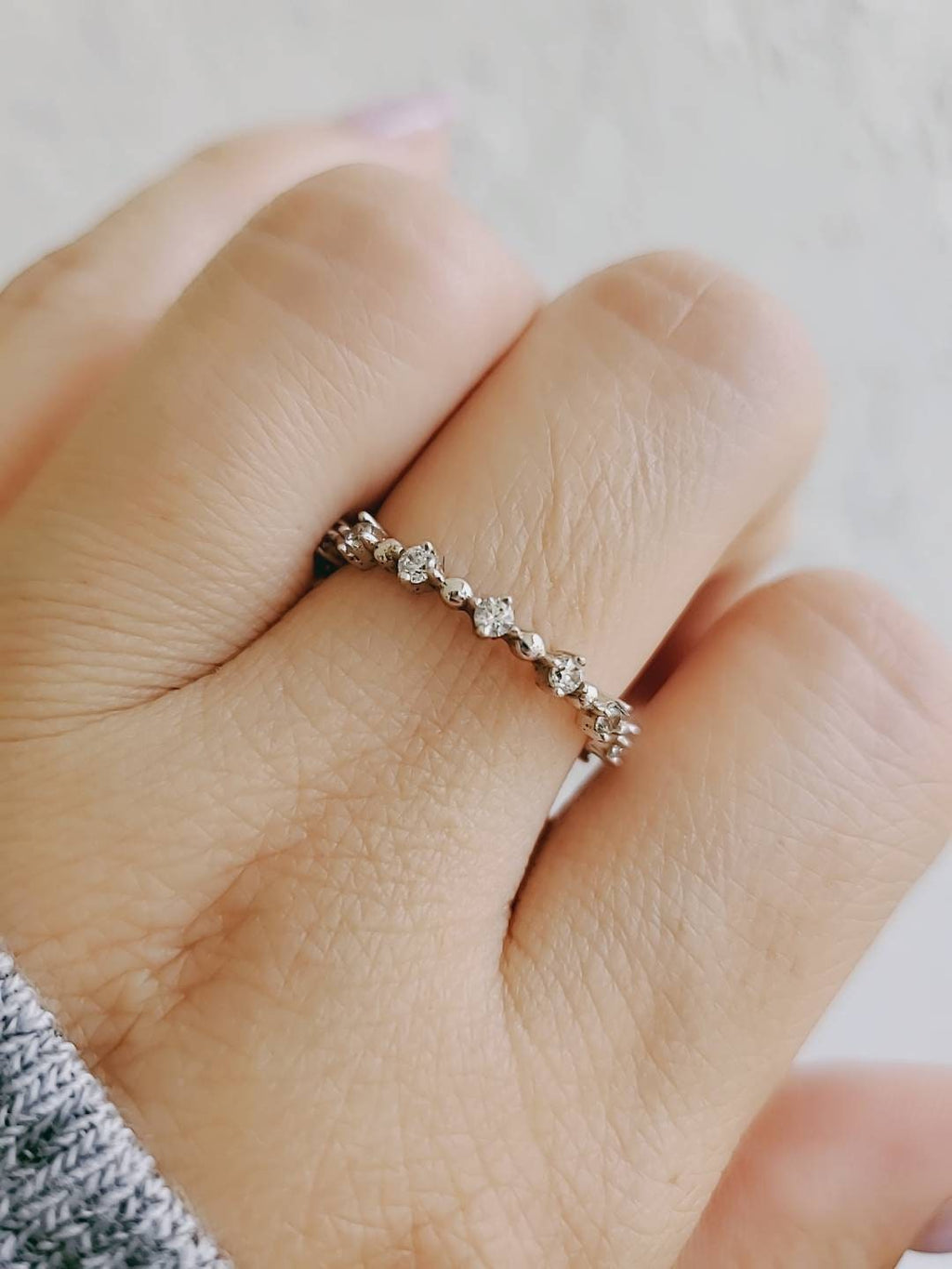 Thin Eternity Ring – 925 Sterling Silver
