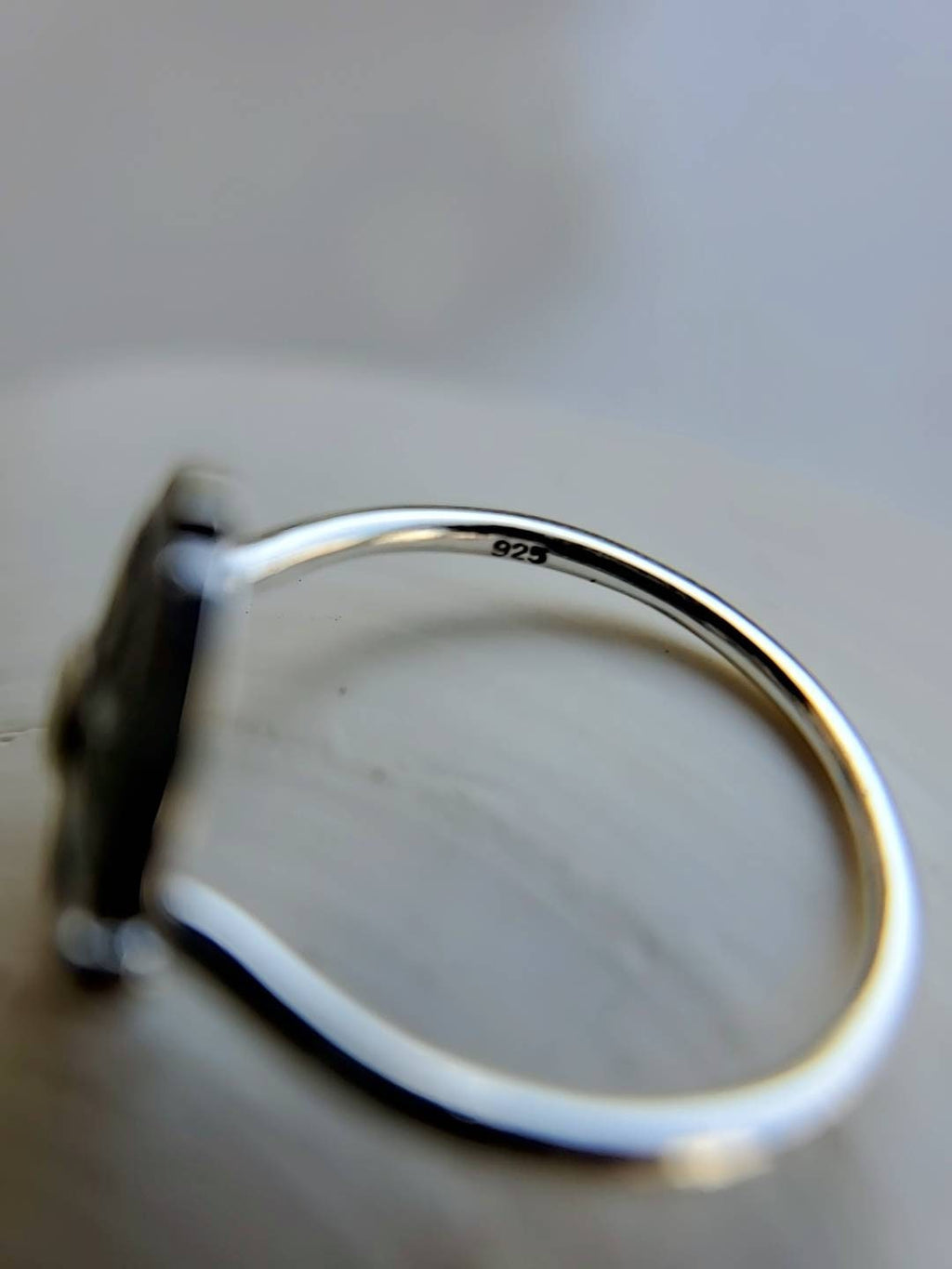 Nautical Compass CZ Ring – 925 Sterling Silver