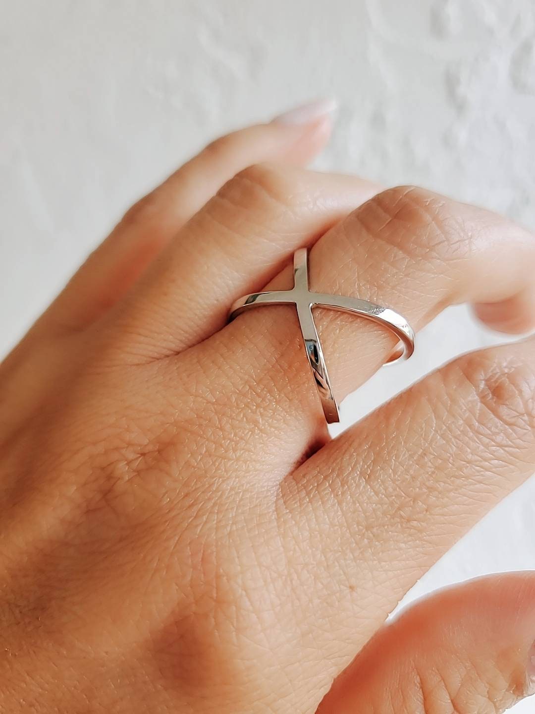 Criss Cross Ring Sterling Silver X Ring