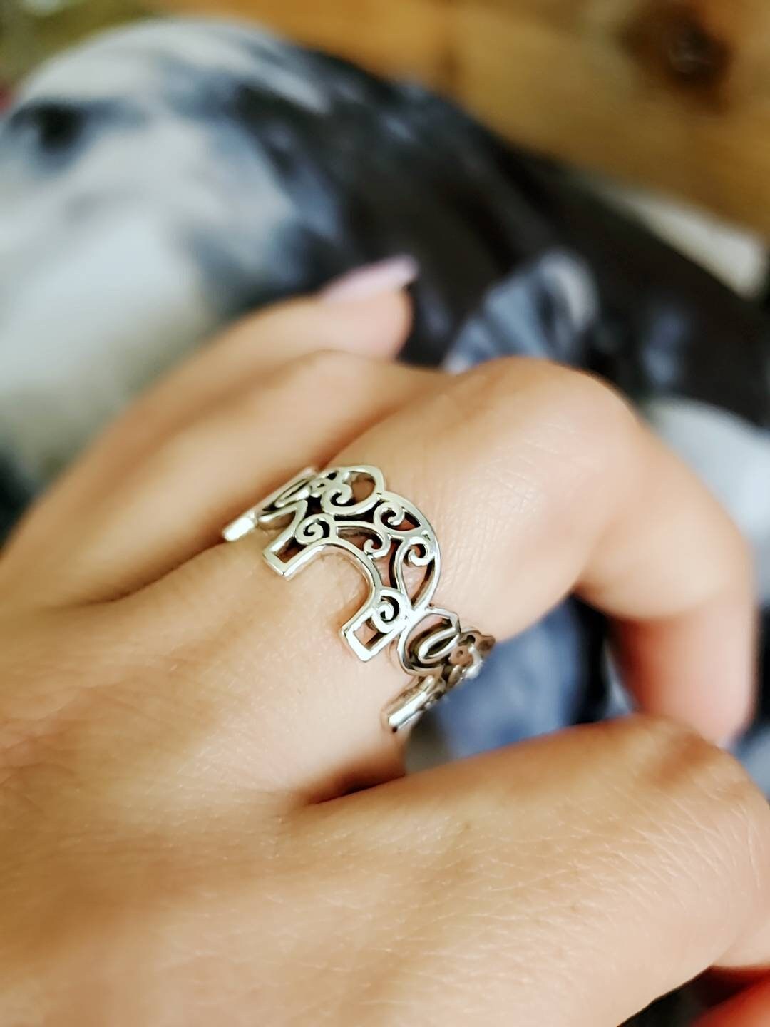 Elephant Ring Bold Filigree