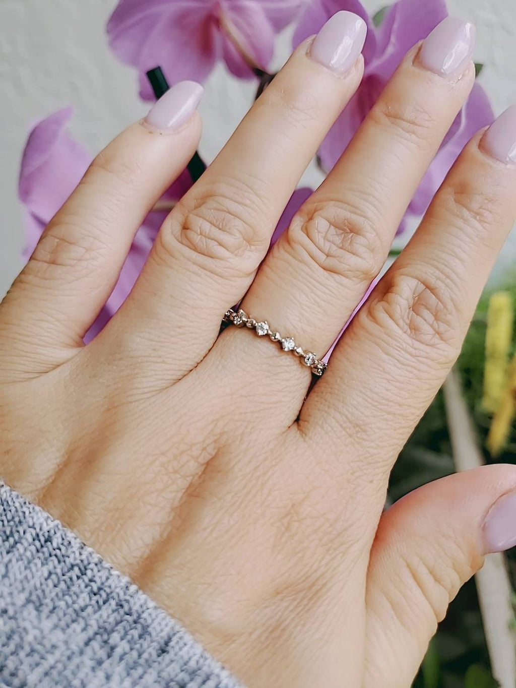 Thin Eternity Ring – 925 Sterling Silver