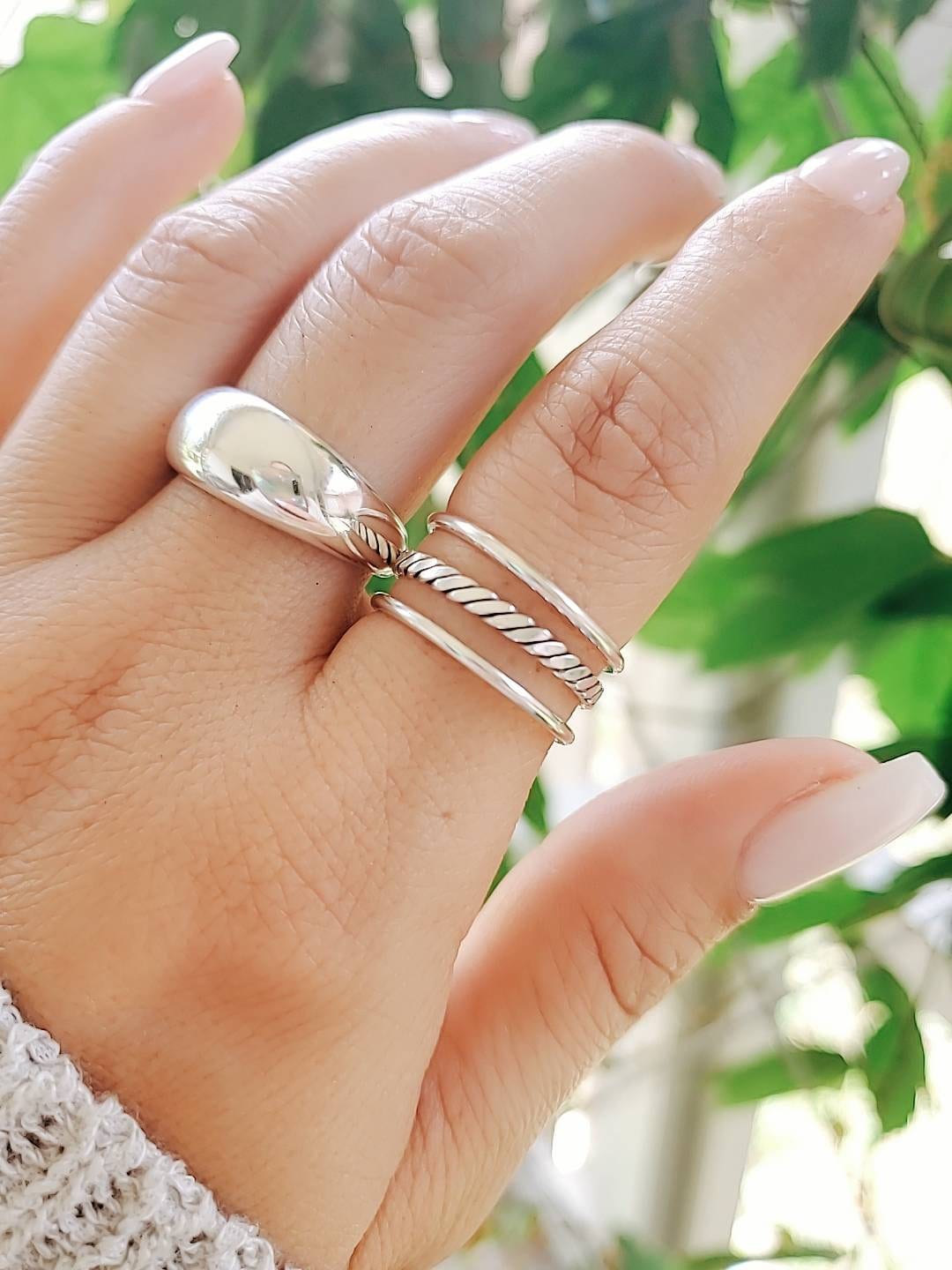 Triple Statement Ring – Sterling Silver
