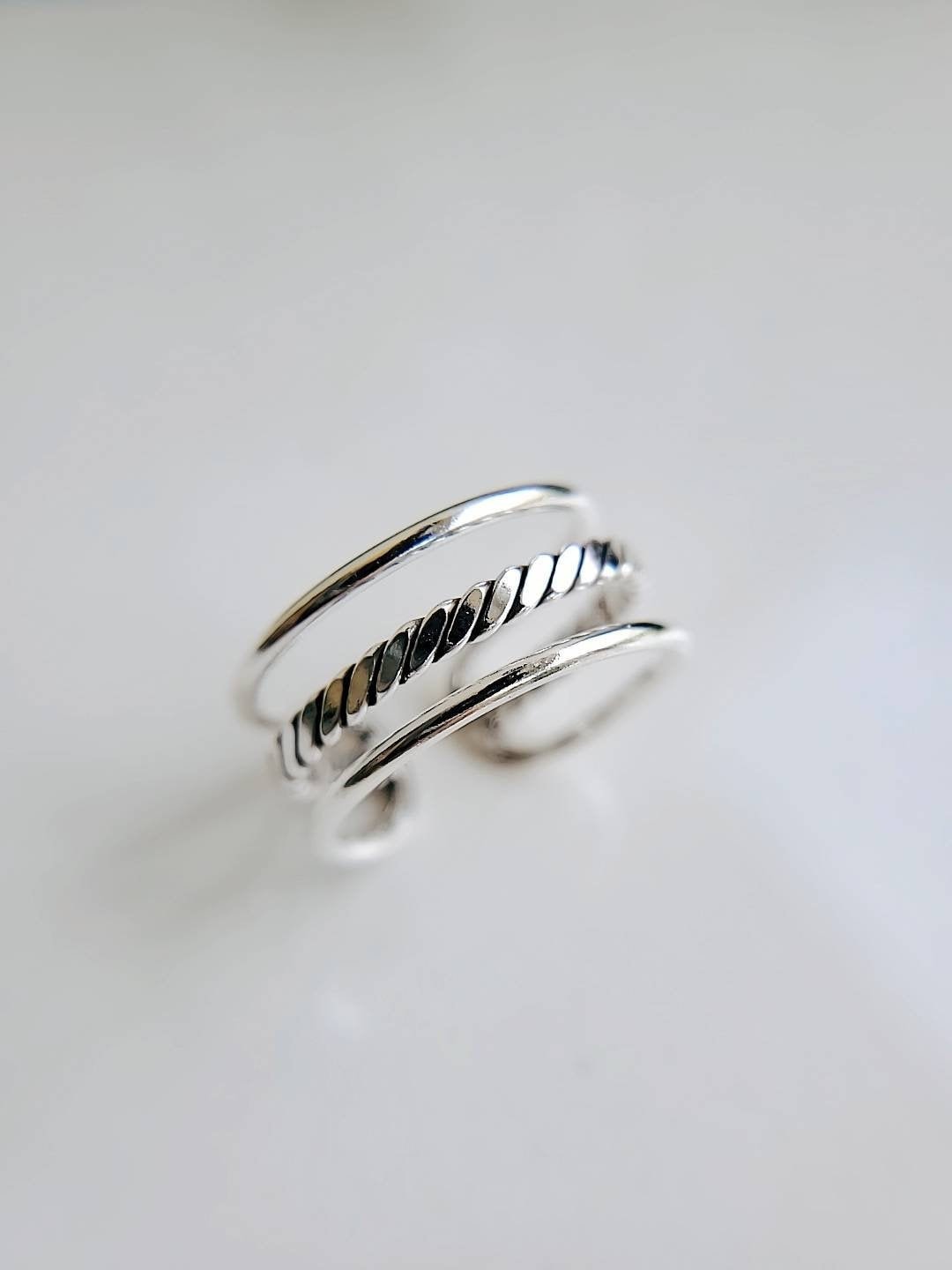 Triple Statement Ring – Sterling Silver