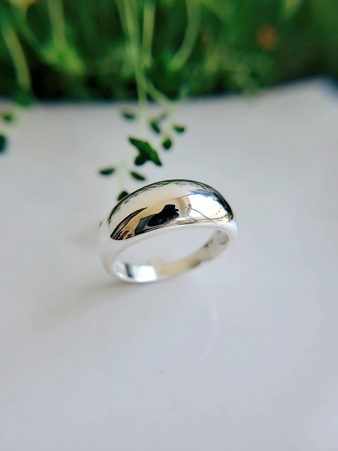 Chunky Dome Ring Sterling Silver