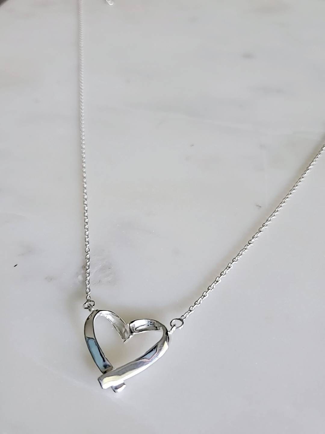 Heart Necklace – Sterling Silver
