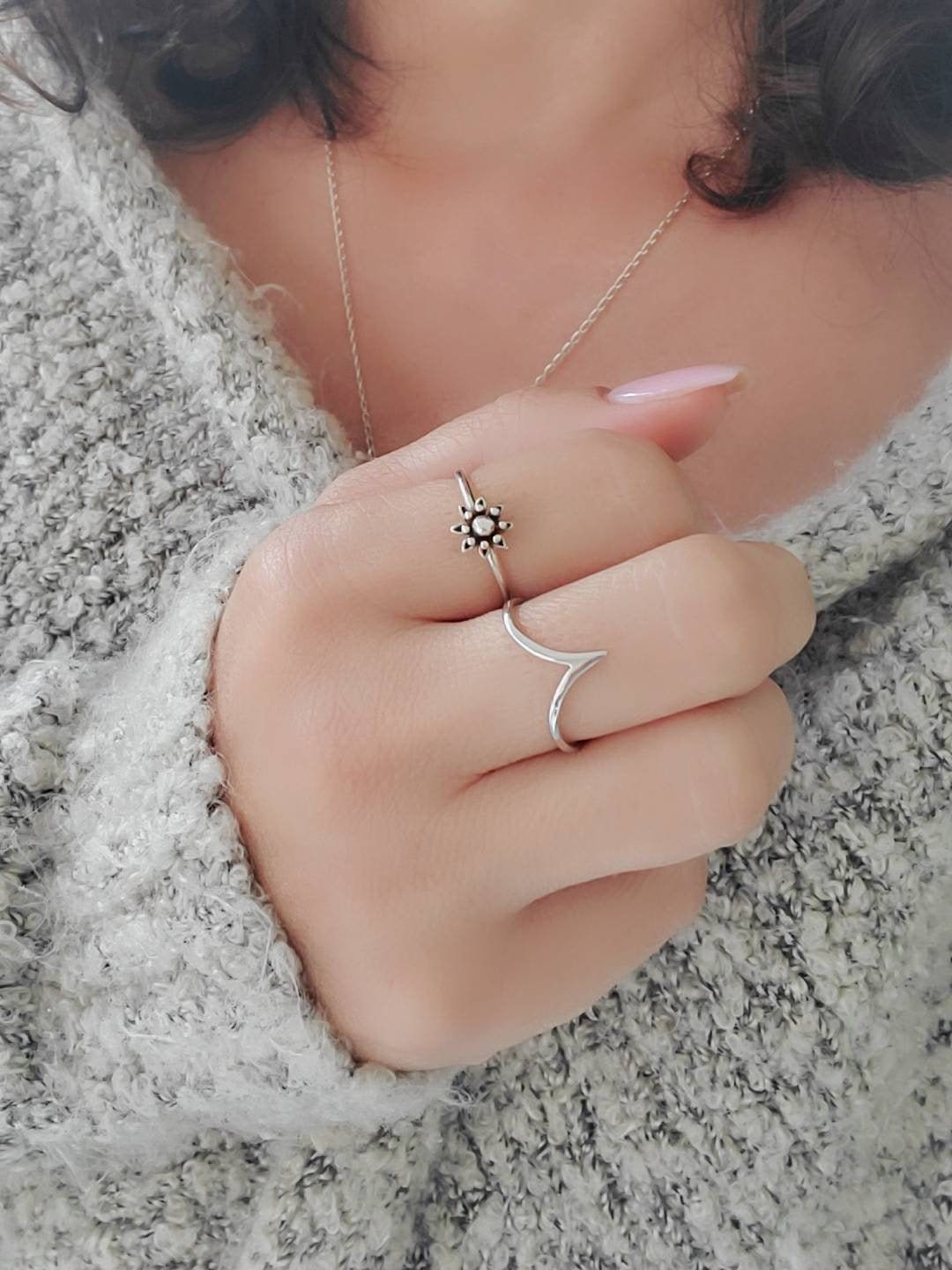 Chevron Ring – 925 Sterling Silver