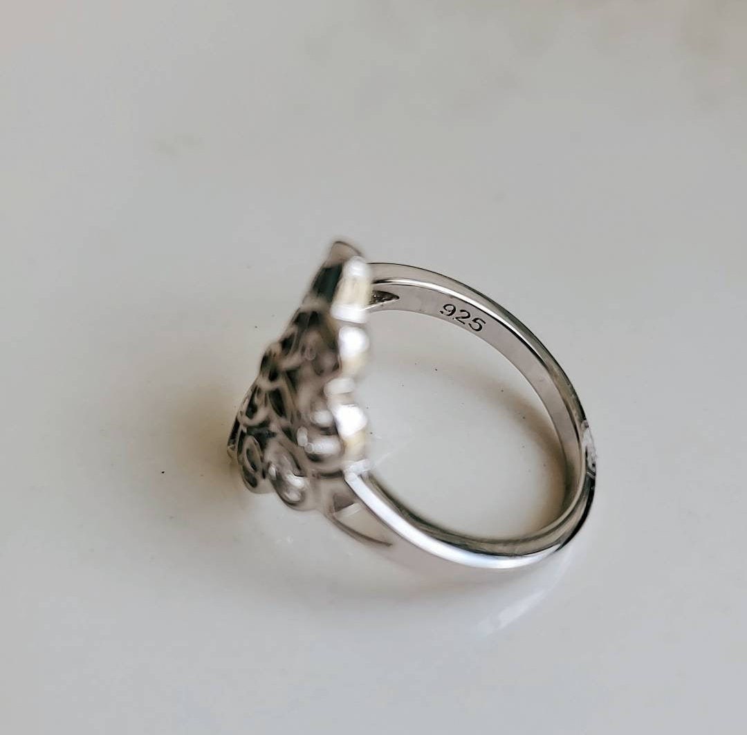 Vines Statement Ring – 925 Sterling Silver with High Polish Finish