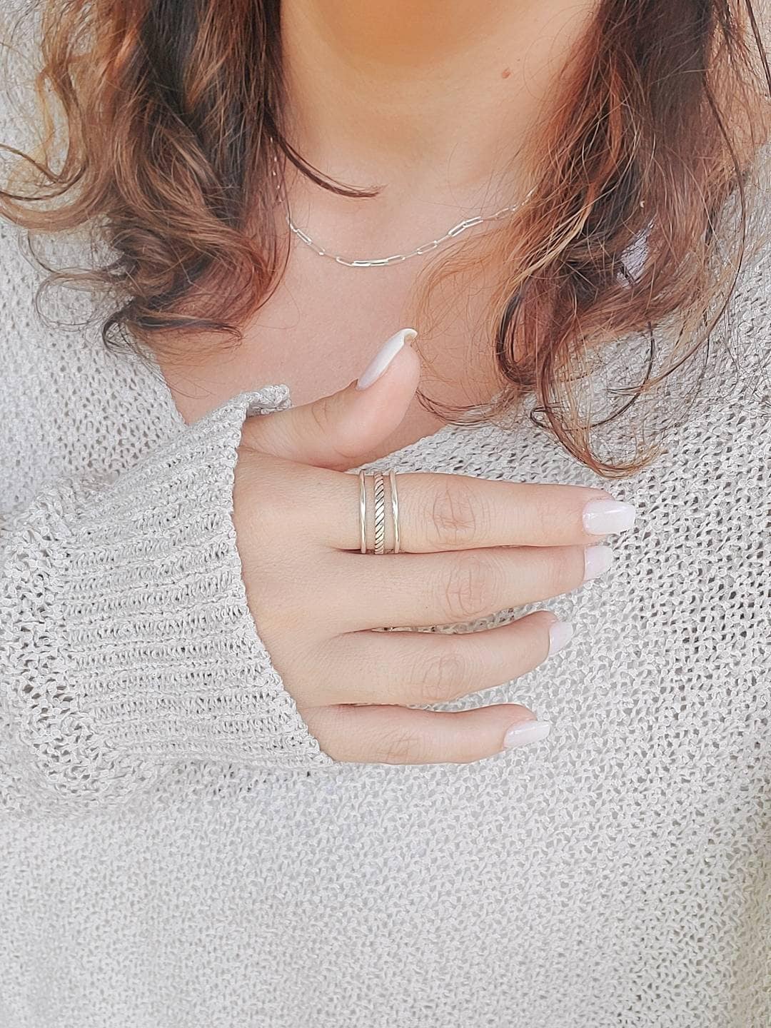Triple Statement Ring – Sterling Silver