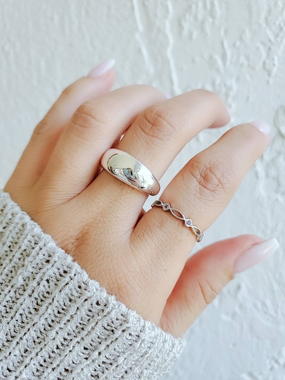 Chunky Dome Ring Sterling Silver