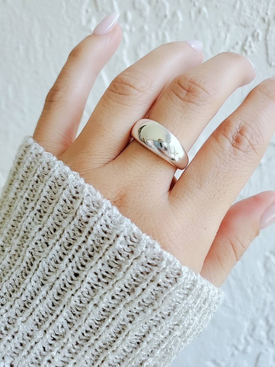 Chunky Dome Ring Sterling Silver