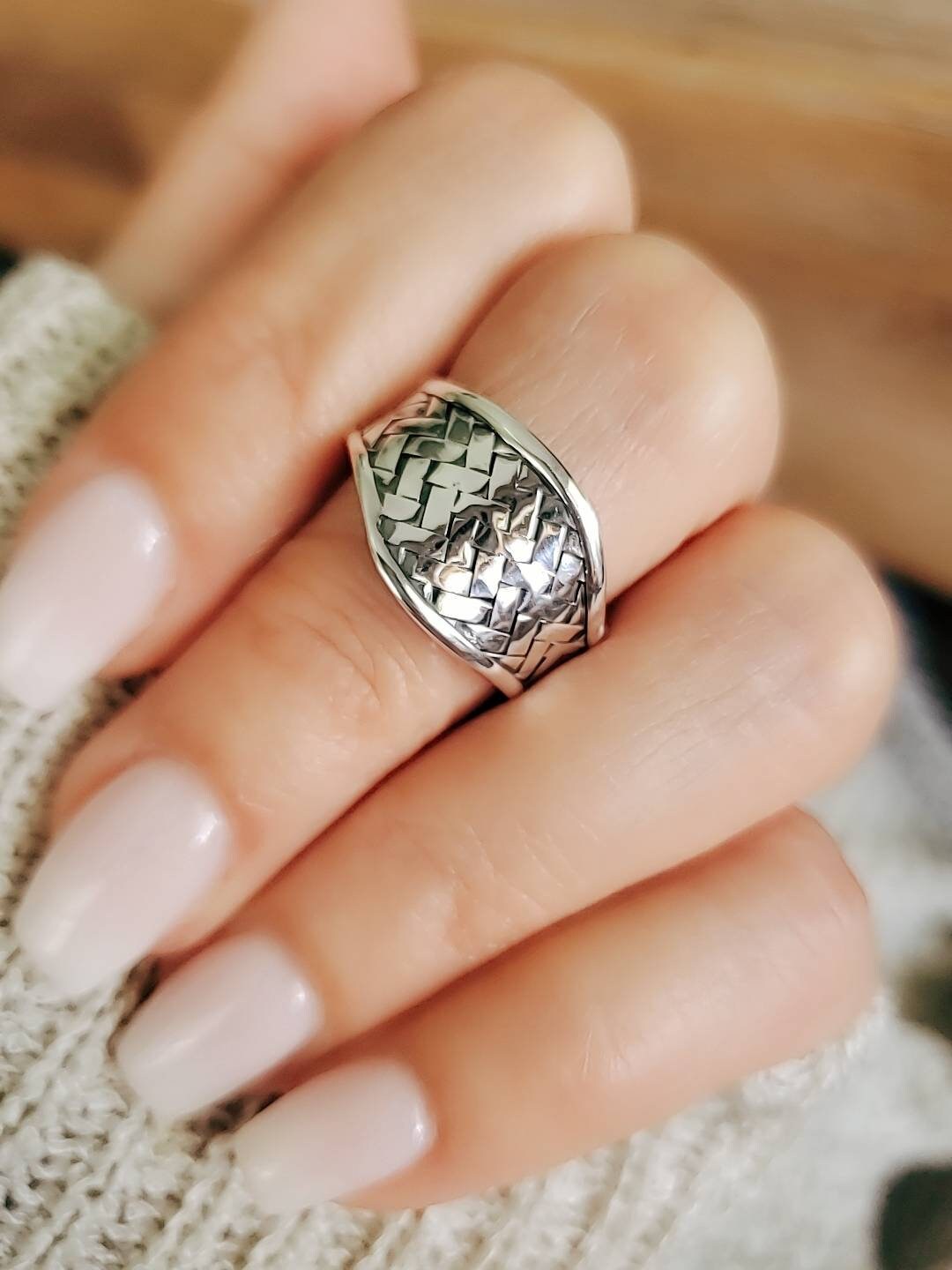 Adjustable Ring Braided Ring