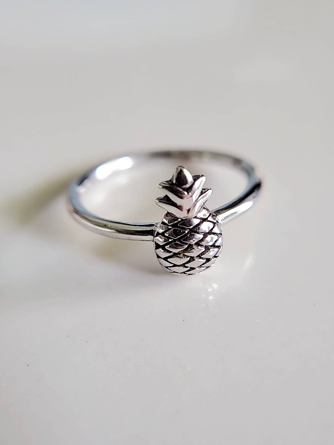 Pineapple Sterling Silver Ring