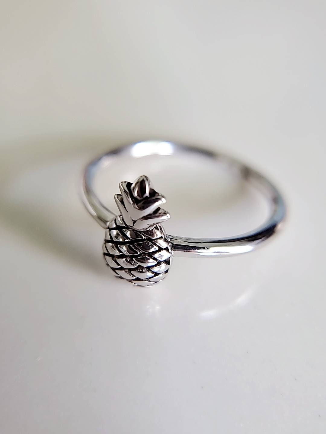 Pineapple Sterling Silver Ring