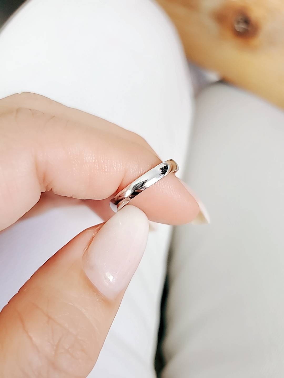 Wedding Band – Sterling Silver with 3mm Width