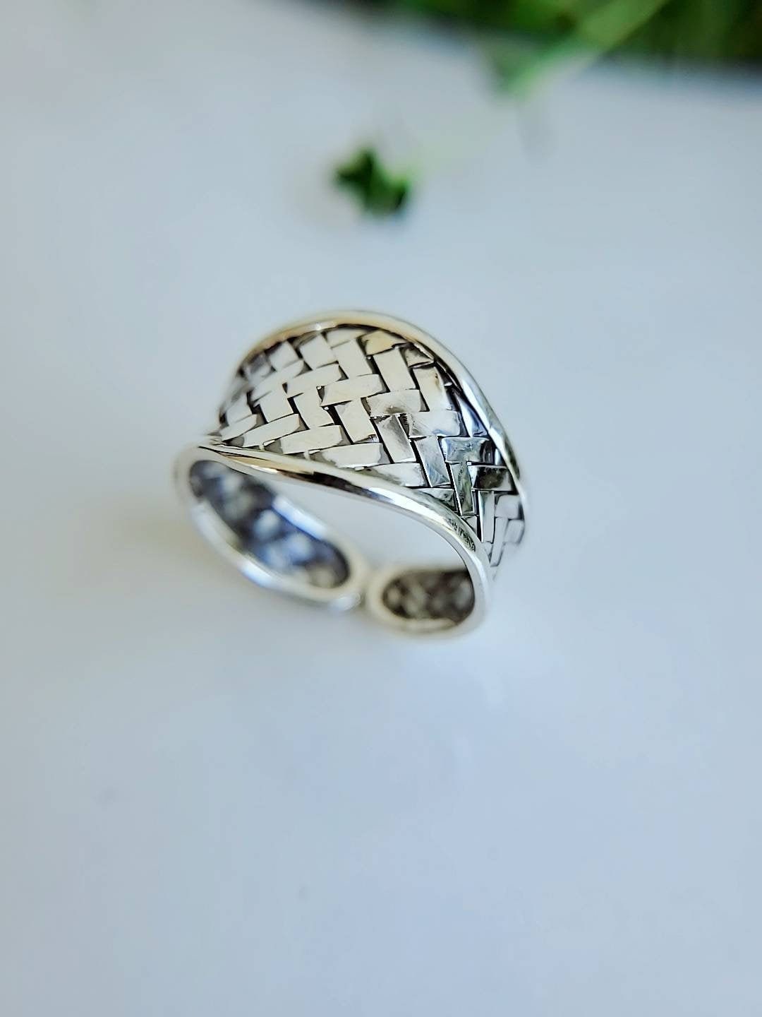 Adjustable Ring Braided Ring