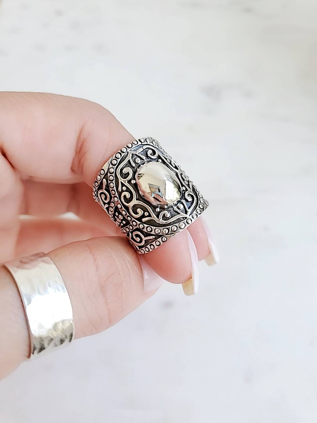 Concave Ring – 925 Sterling Silver