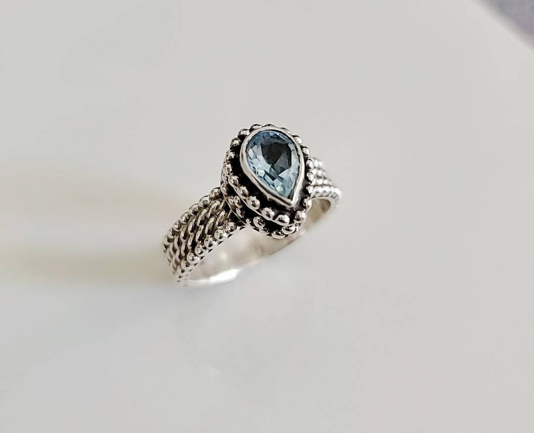 Blue Topaz Ring