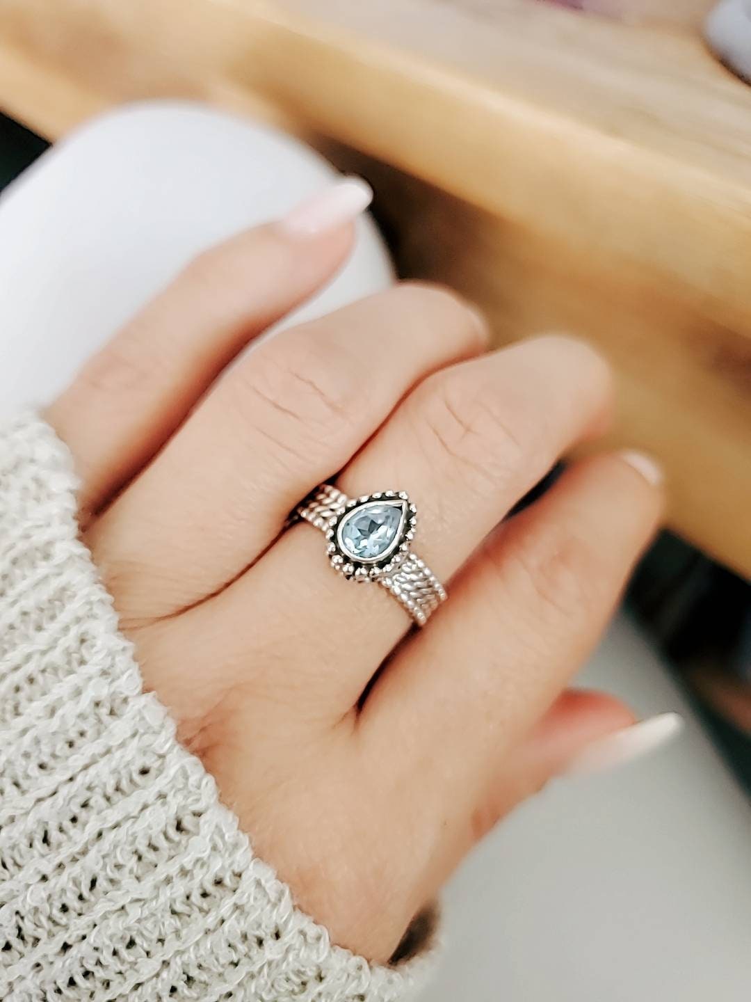 Blue Topaz Ring