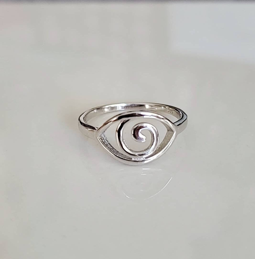 Sterling Silver Eye Ring