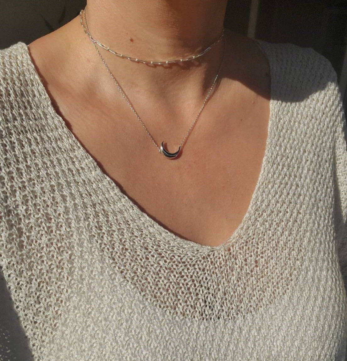 Moon Crescent Necklace