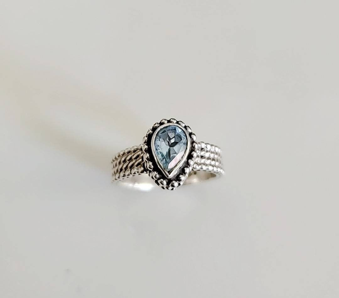 Blue Topaz Ring