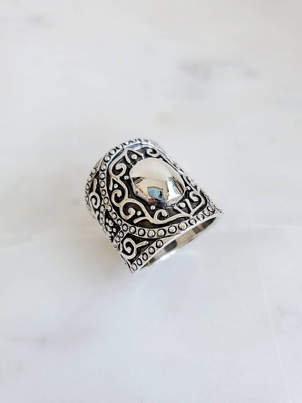 Concave Ring – 925 Sterling Silver