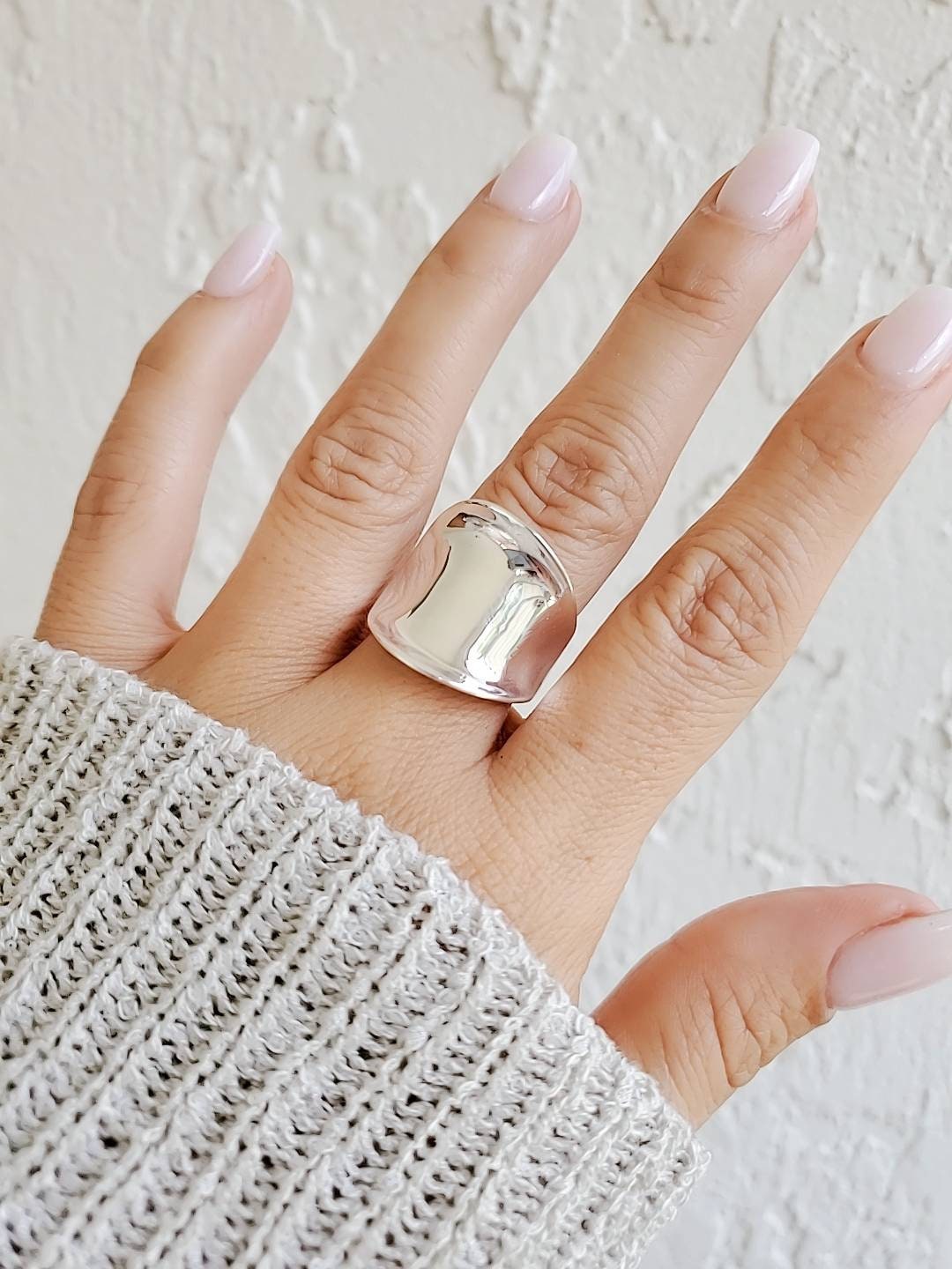 Chunky Solid Ring – Sterling Silver