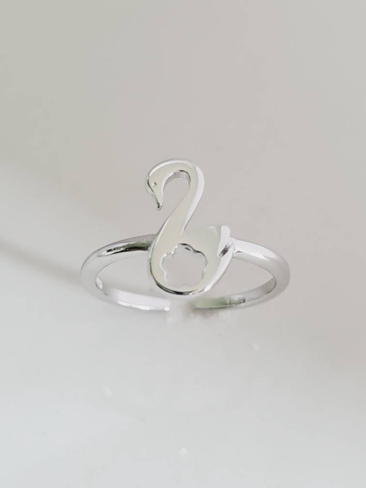 Swam Toe Ring, Sterling Silver Toe Ring, Midi Ring, Dainty Ring, Adjustable Ring, 925 Silver