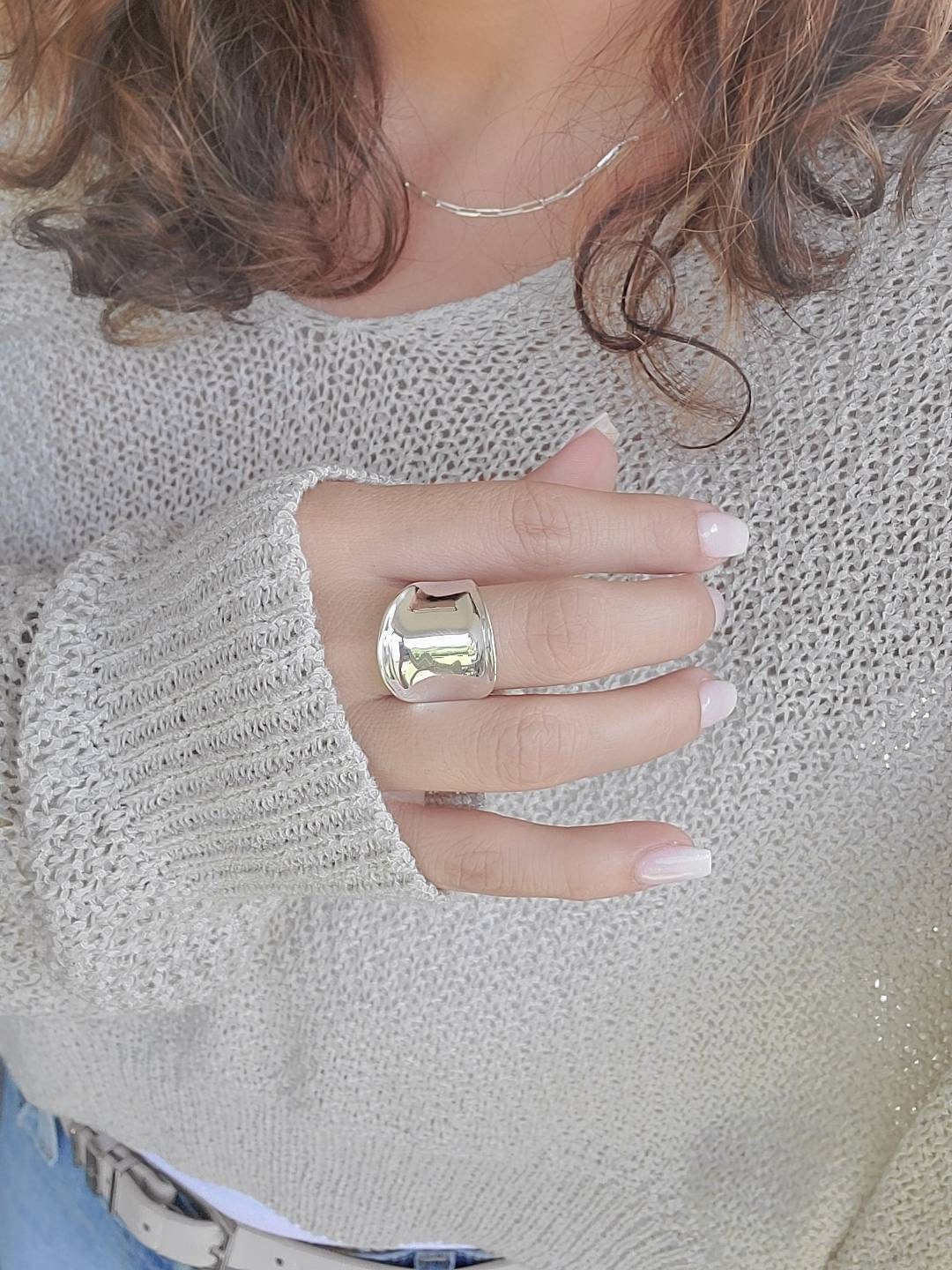 Chunky Solid Ring – Sterling Silver