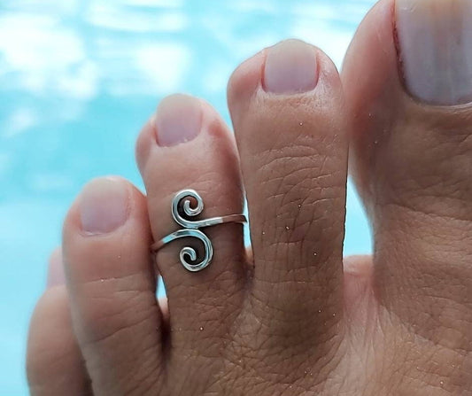 Midi Toe Sterling Silver Dainty Toe Ring