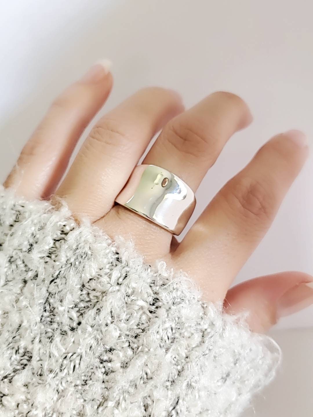 Solid Sterling Silver Statement Ring