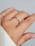 Swirl Women's Wedding Ring – Sterling Silver