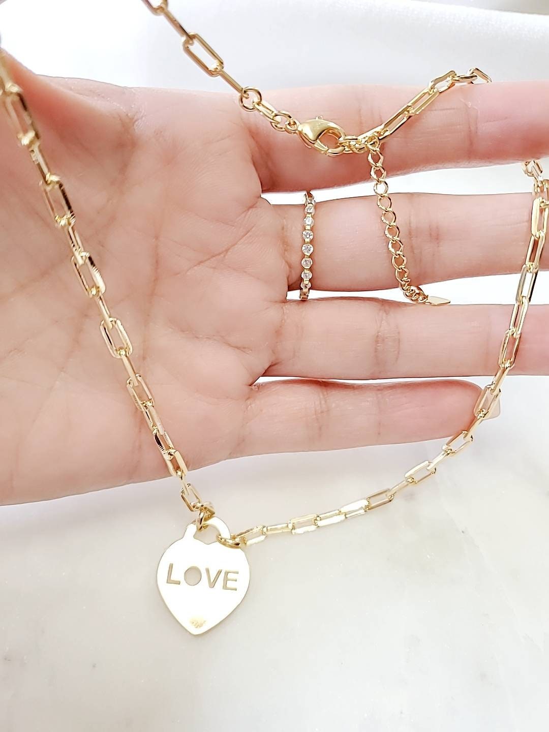 Gold Heart Necklace