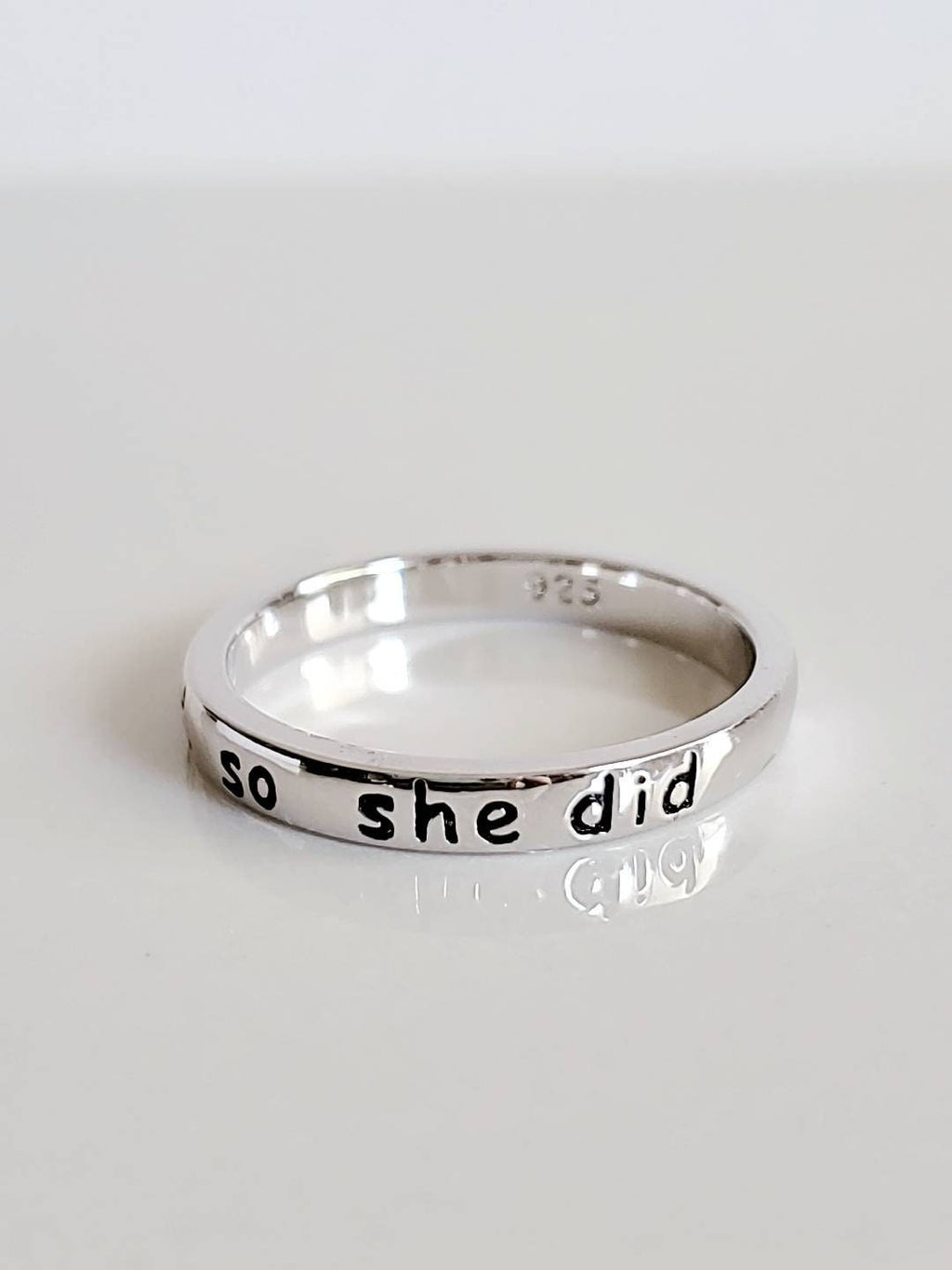 Engraved She Believed Could – Detail