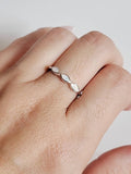 Marquise White Opal Ring