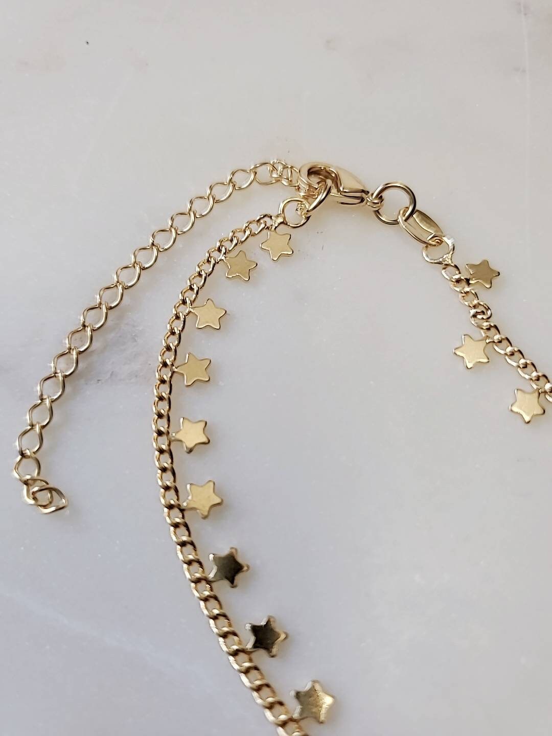 Star Choker Gold filled Necklace