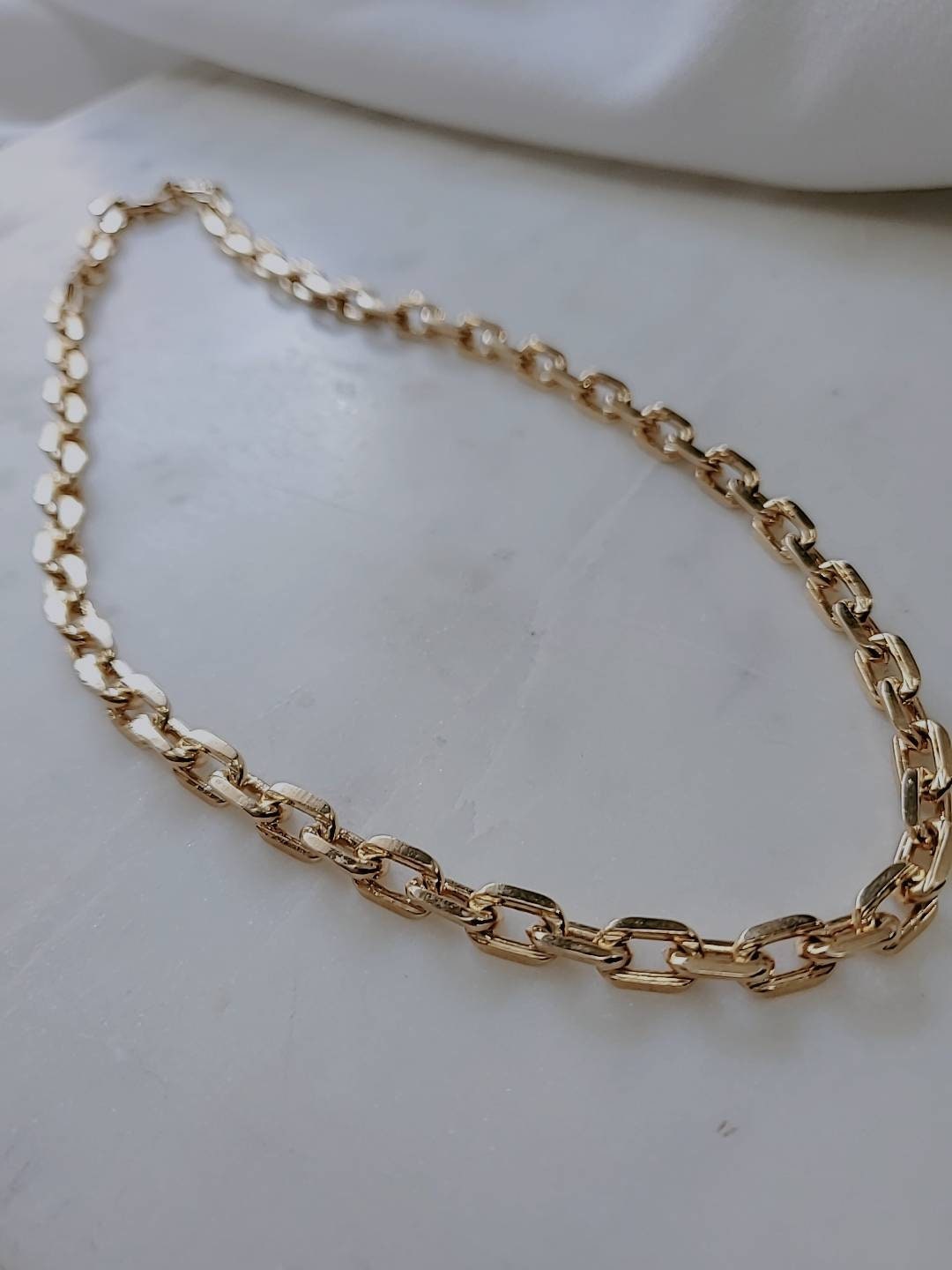 Gold Necklace Chunky Gold Chain