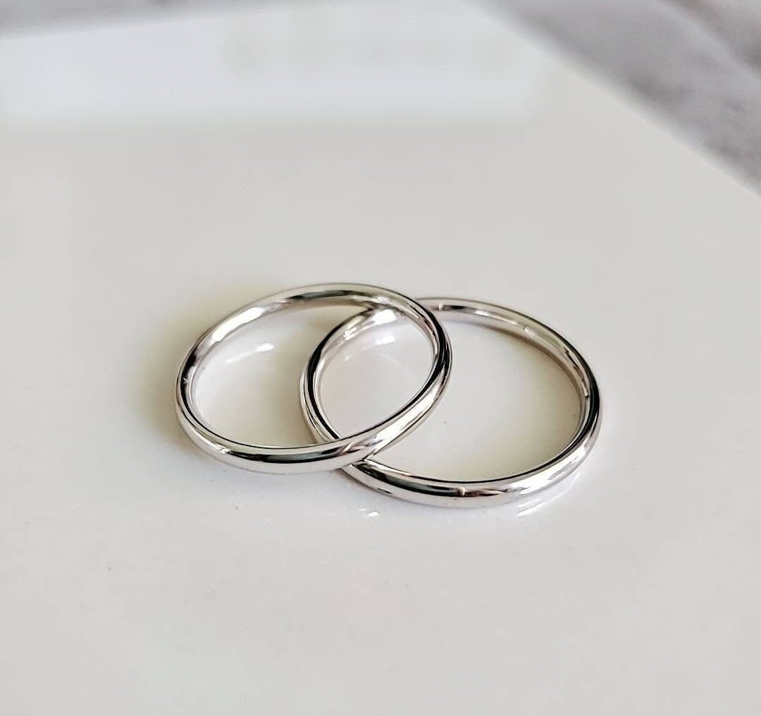 His Hers 2mm Ring