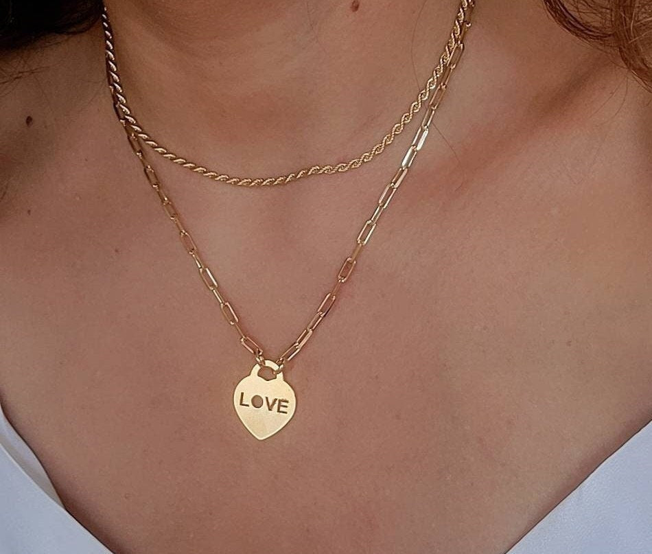 Gold Heart Necklace