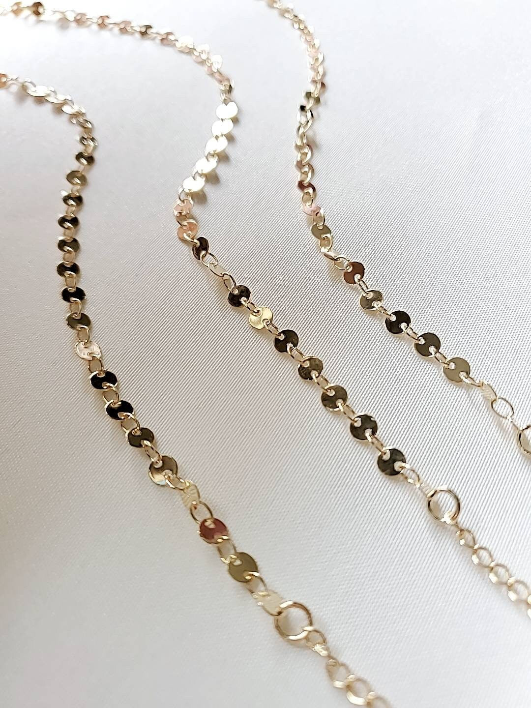 Gold Disc Necklace
