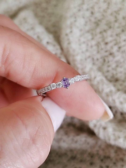 Amethyst Sterling Silver Ring