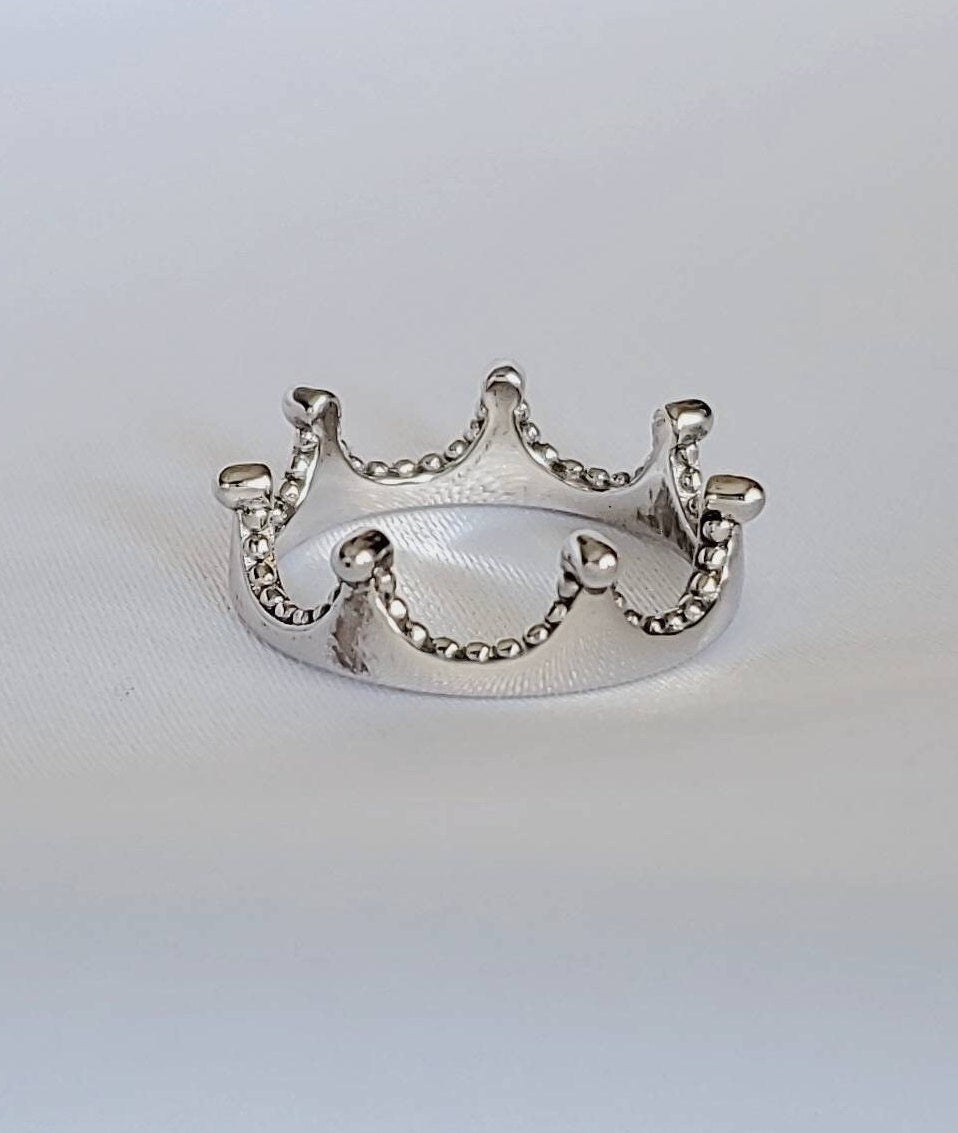 Crown Ring – Sterling Silver