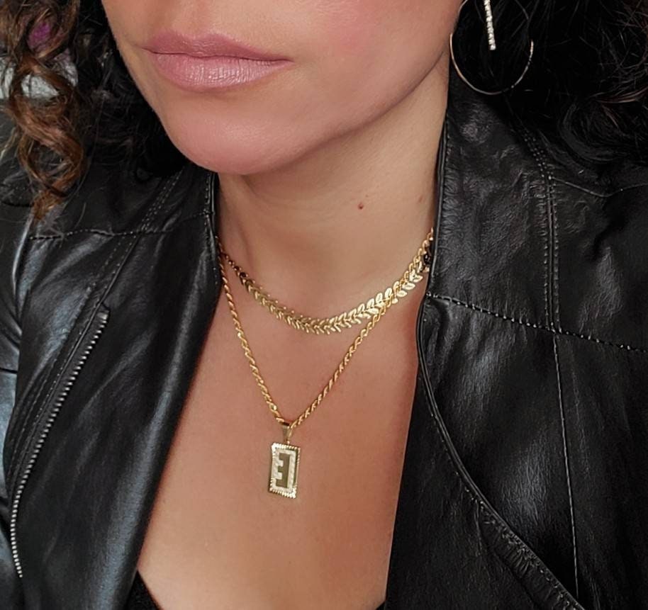 Gold Leaf Choker Gold Olive Leaf Necklace