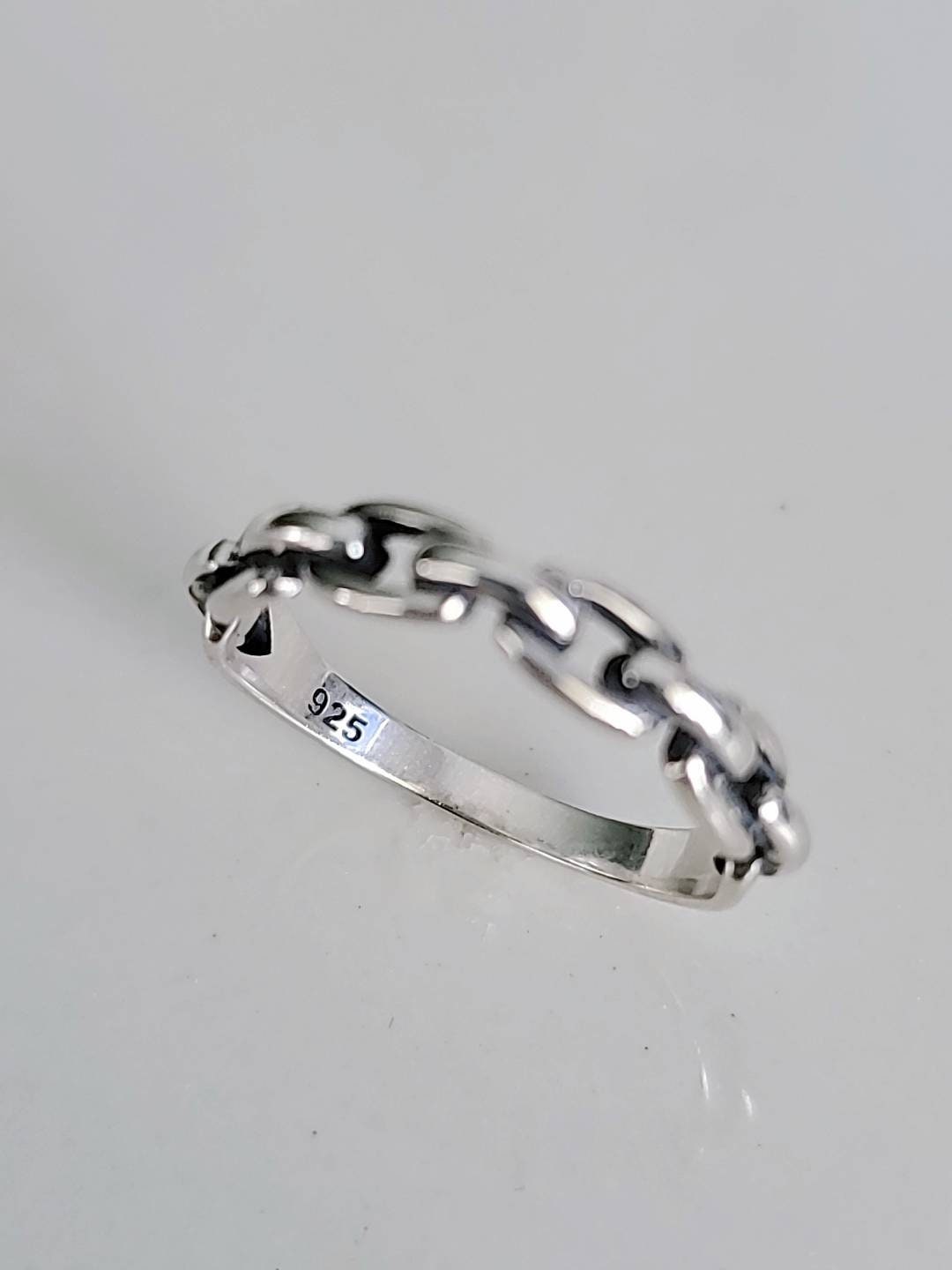 Chain Ring Sterling Silver Women Ring