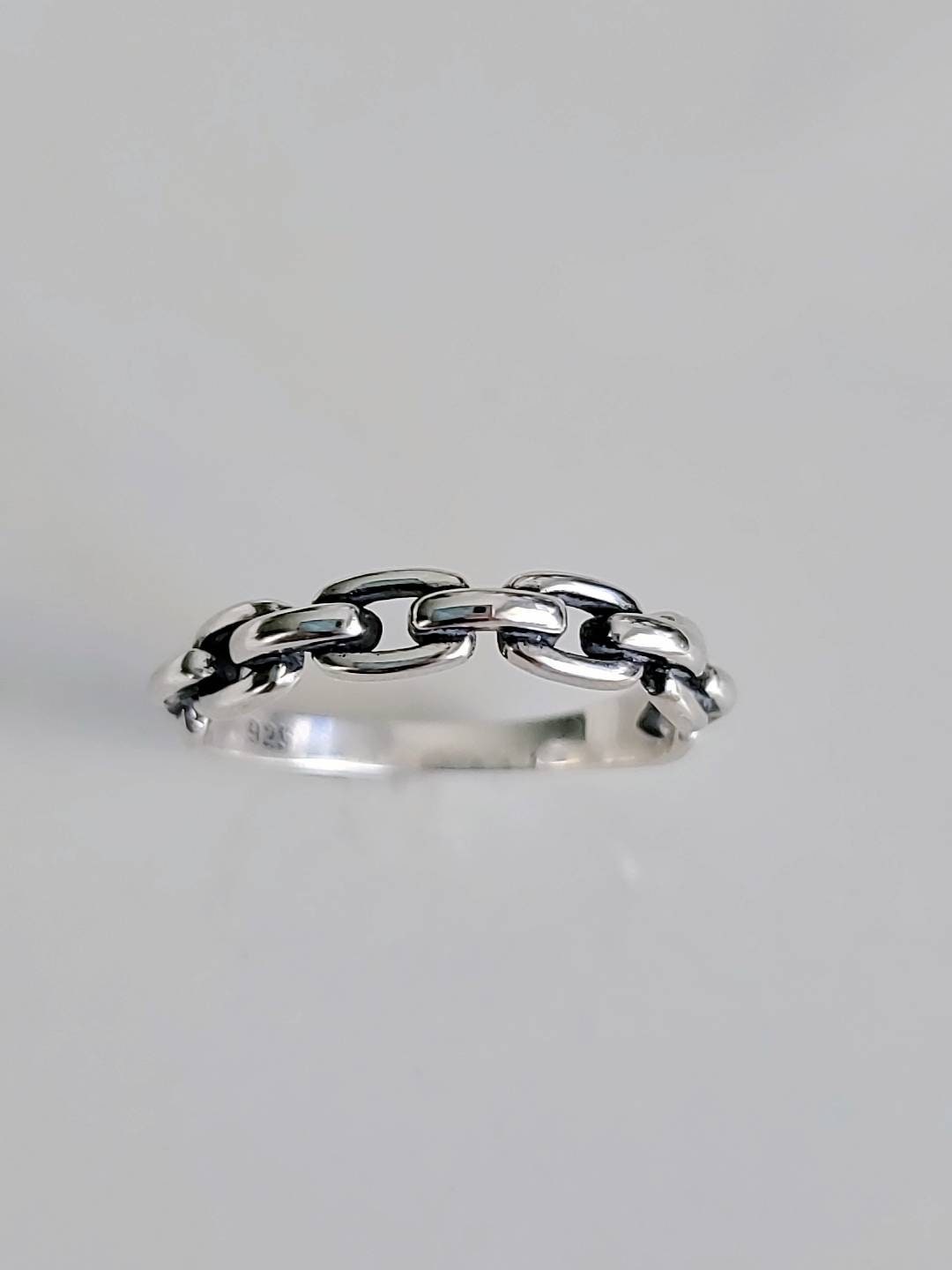 Chain Ring Sterling Silver Women Ring